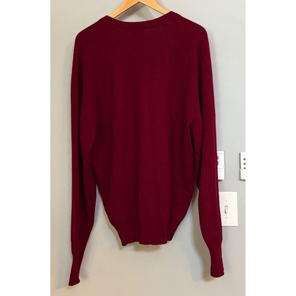 Clan Douglas Nordstrom sweater V Neck 100% Cashmere XL Scotland made - Picture 2 of 6